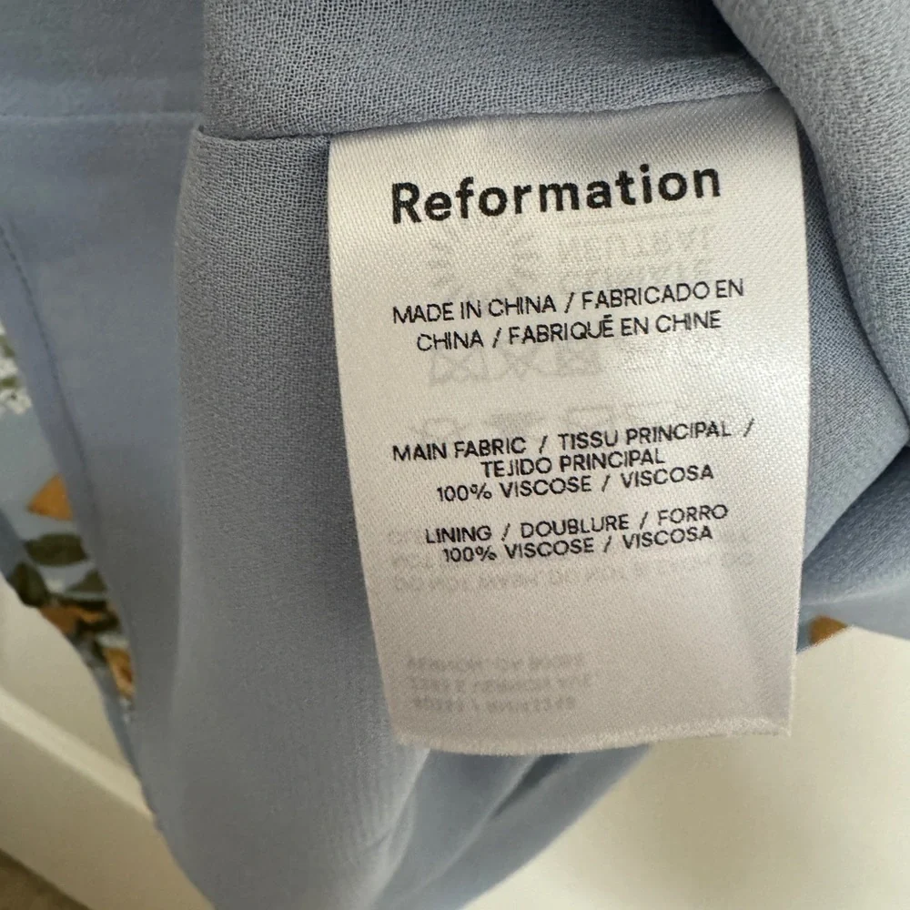 Reformation NWT Besse Midi Dress in Amalfi size 4 - Picture 10 of 11